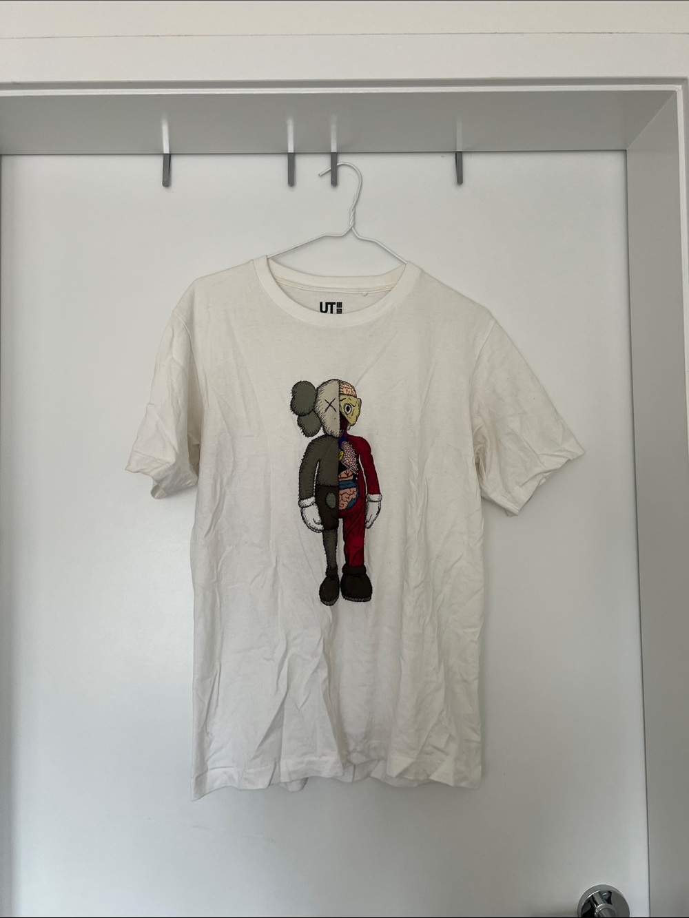 Uniqlo x KAWS White Split-Color Companion Graphic Tee